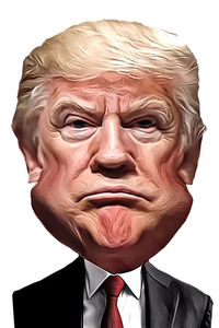 Caricature de Donald Trump