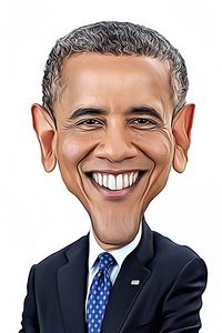 Caricature de Barack Obama