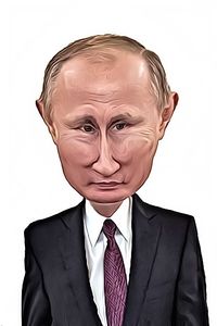 Caricature de Vladimir Poutine