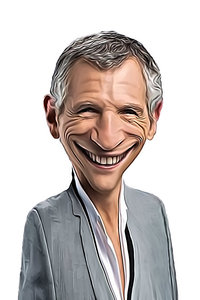 Caricature de Nagui 