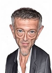 Caricature de Vincent Cassel