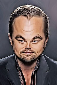 Caricature de Leonardo Dicaprio