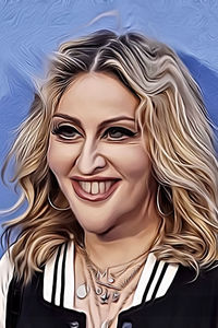 Caricature de  Madonna