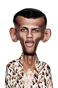 Caricature de  Stromae