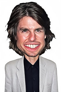 Caricature de Tom Cruise