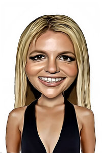 Caricature de Britney Spears