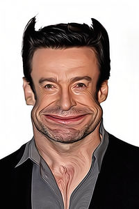 Caricature de Hugh Jackman