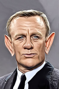 Caricature de Daniel Craig