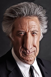 Caricature de Dustin Hoffman