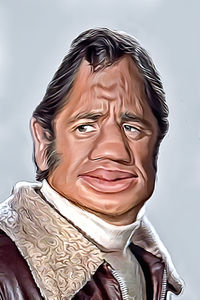 Caricature de Jean-Paul Belmondo