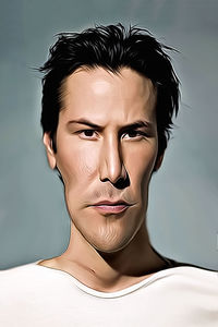 Caricature de Keanu Reeves