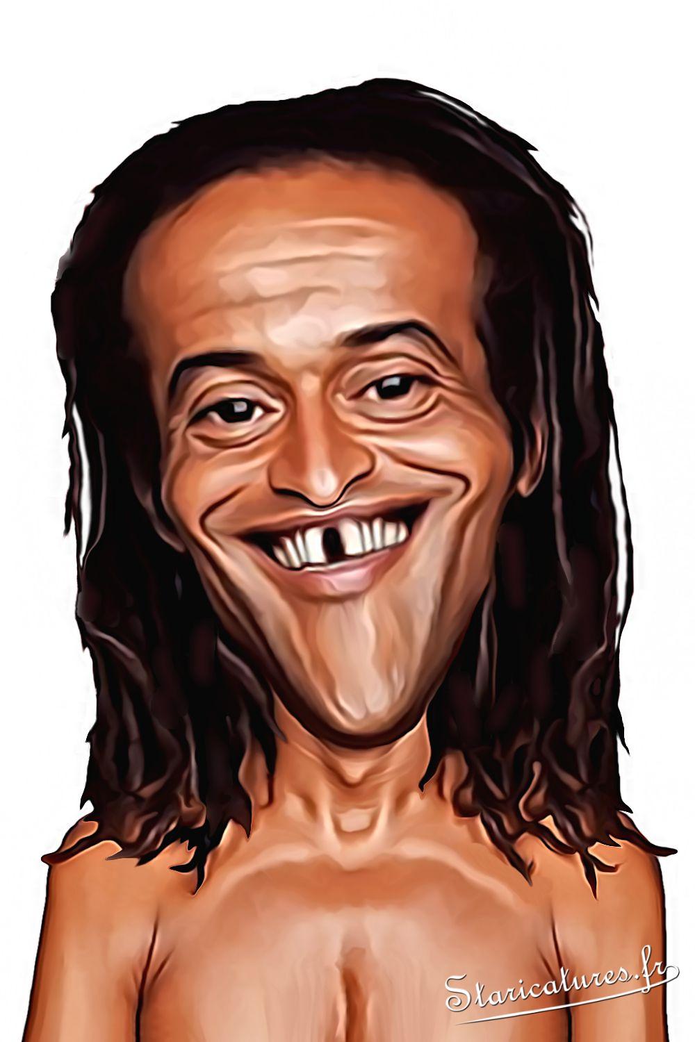 Caricature de Yannick Noah