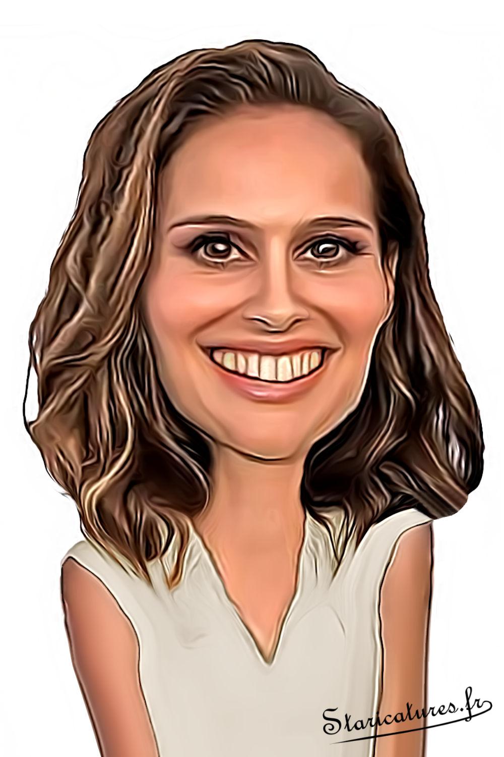 Caricature de Natalie Portman