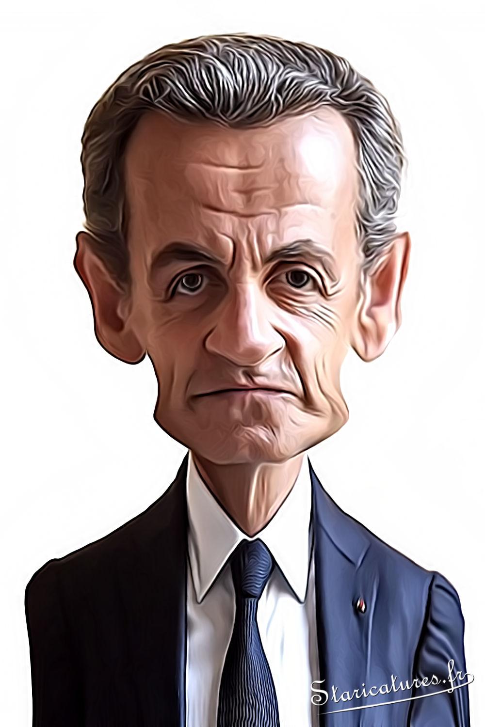 Caricature de Nicolas Sarkozy