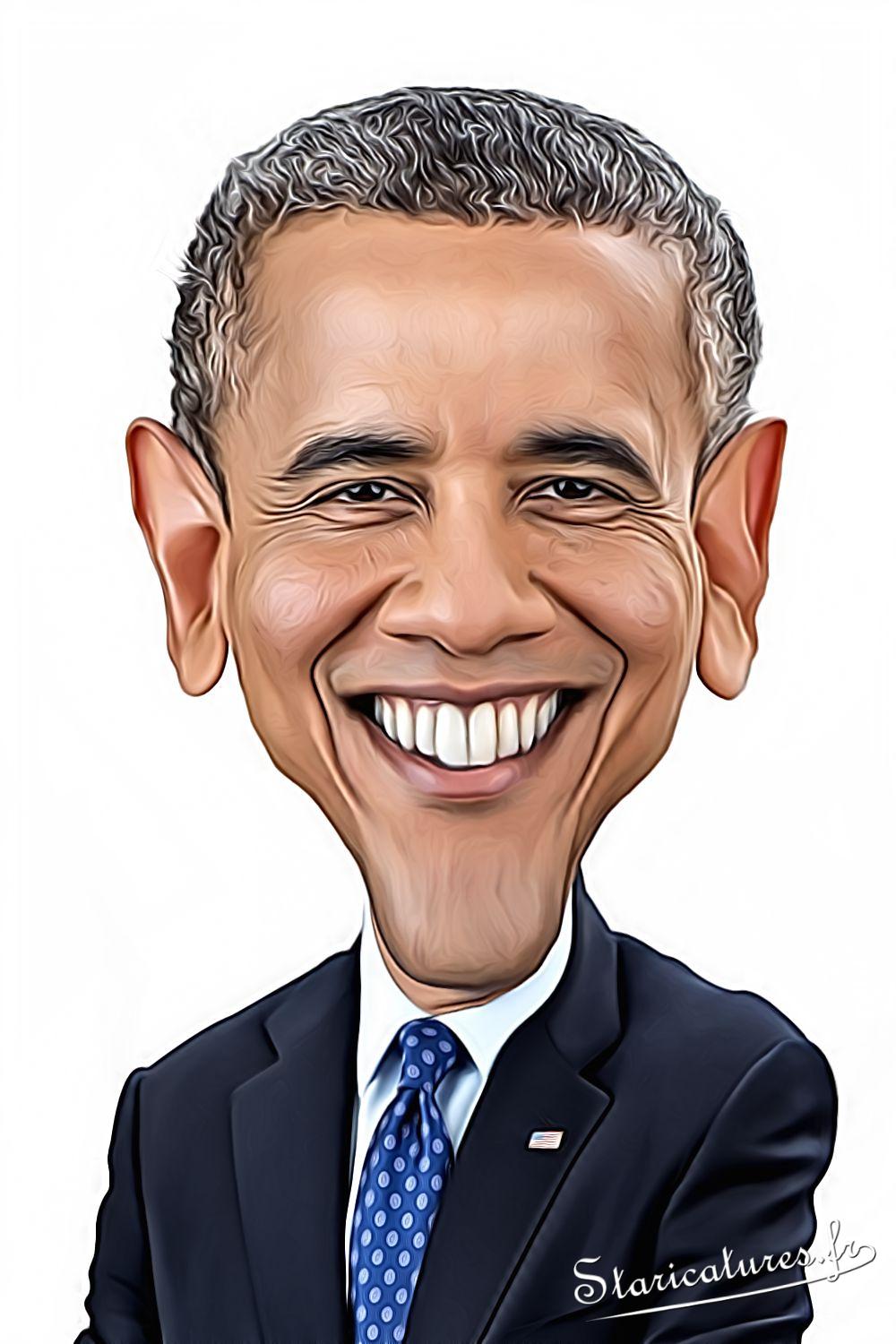 Caricature de Barack Obama