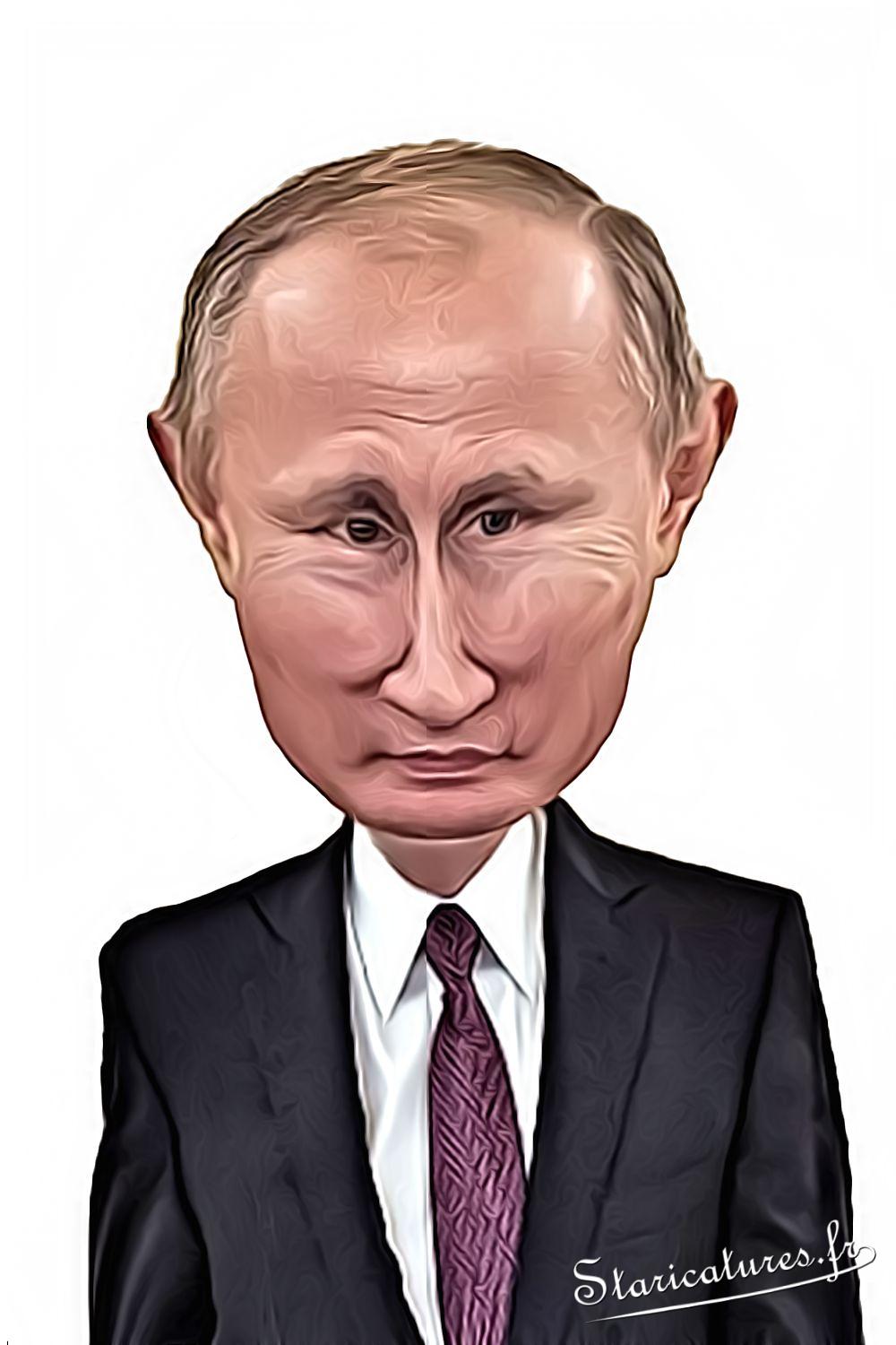 Caricature de Vladimir Poutine