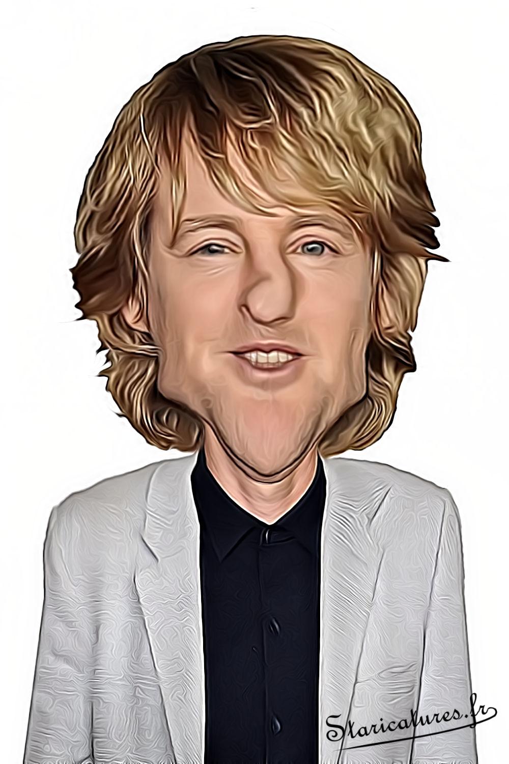 Caricature de Owen Wilson