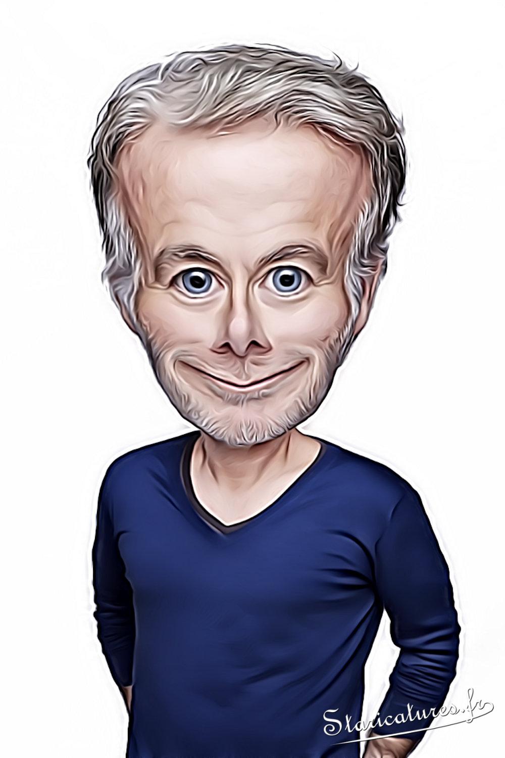 Caricature de Franck Dubosc