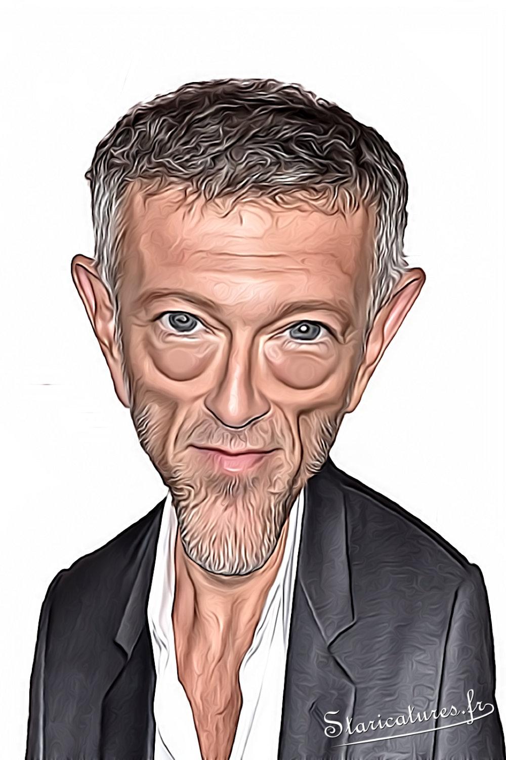 Caricature de Vincent Cassel