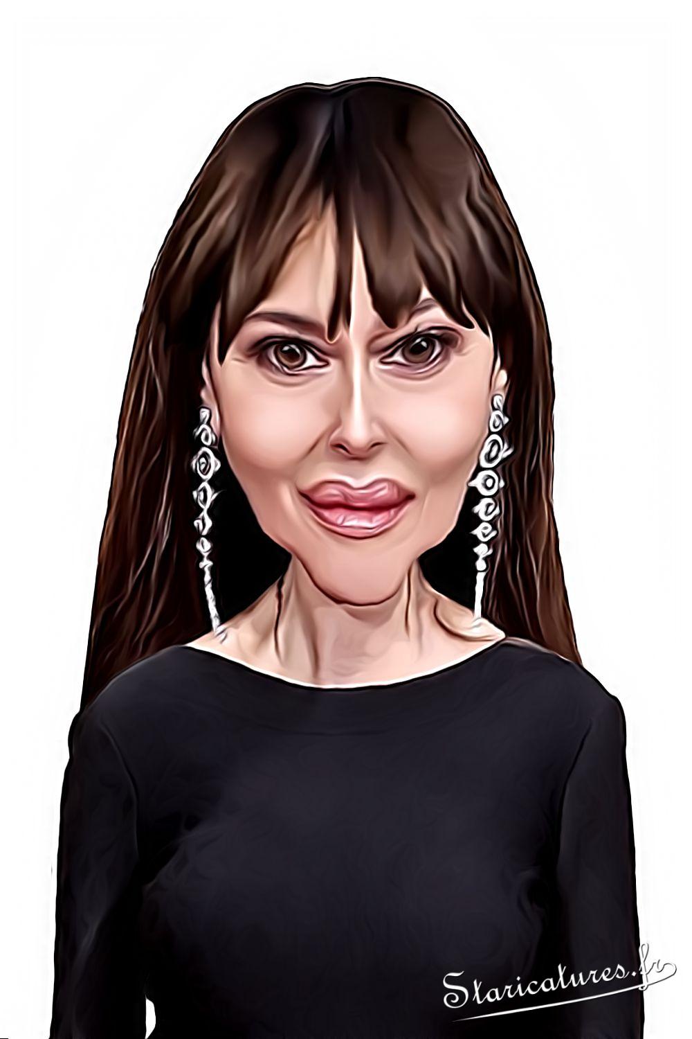 Caricature de Monica Bellucci