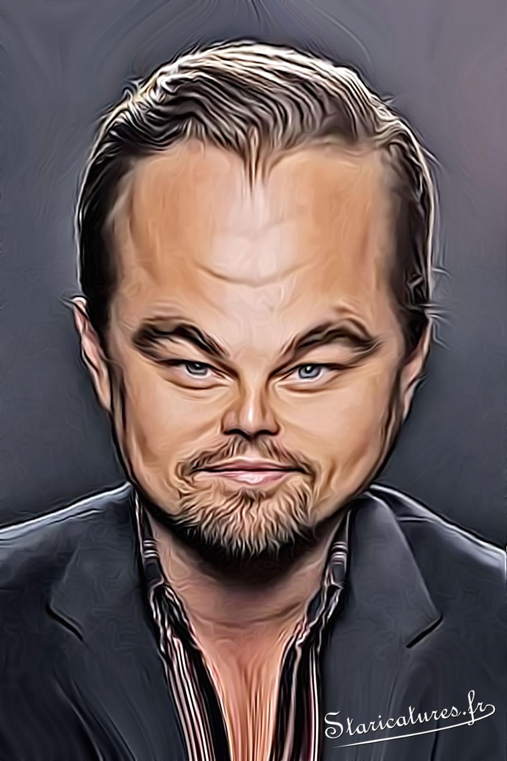 Caricature de Leonardo Dicaprio