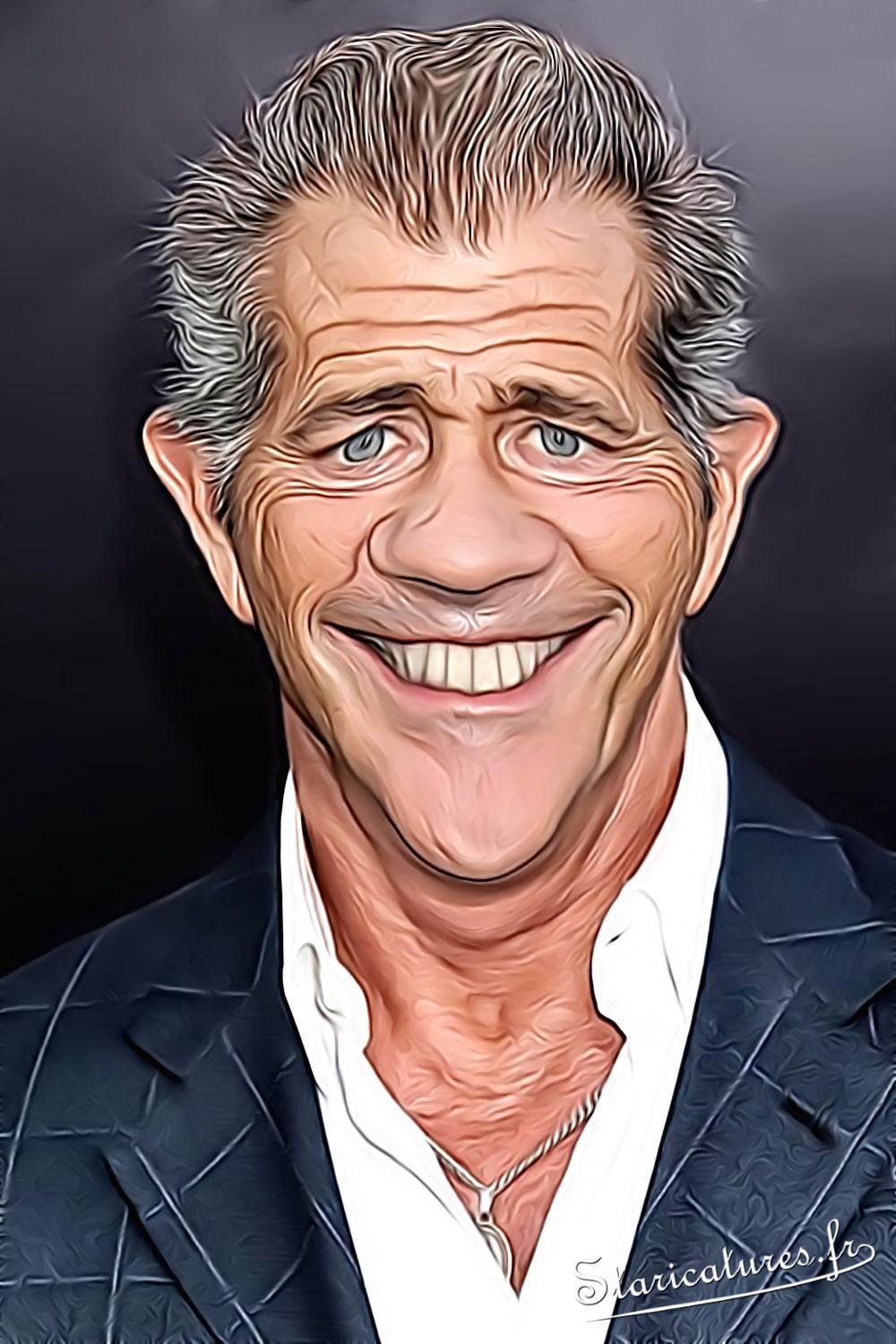 Caricature de Mel Gibson