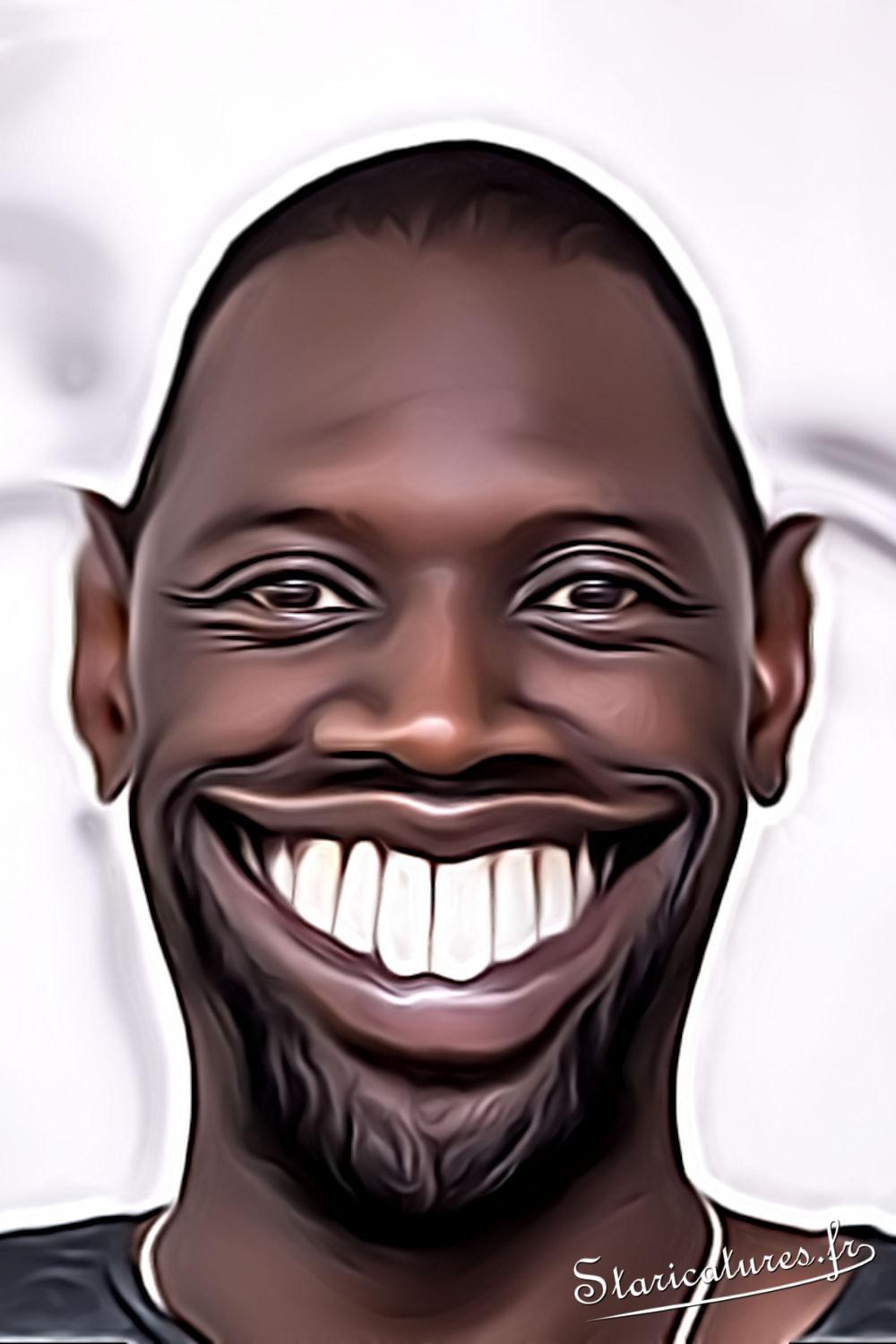 Caricature de Omar Sy