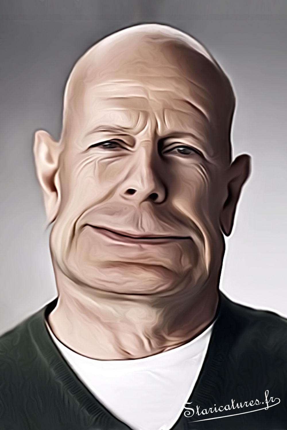 Caricature de Bruce Willis