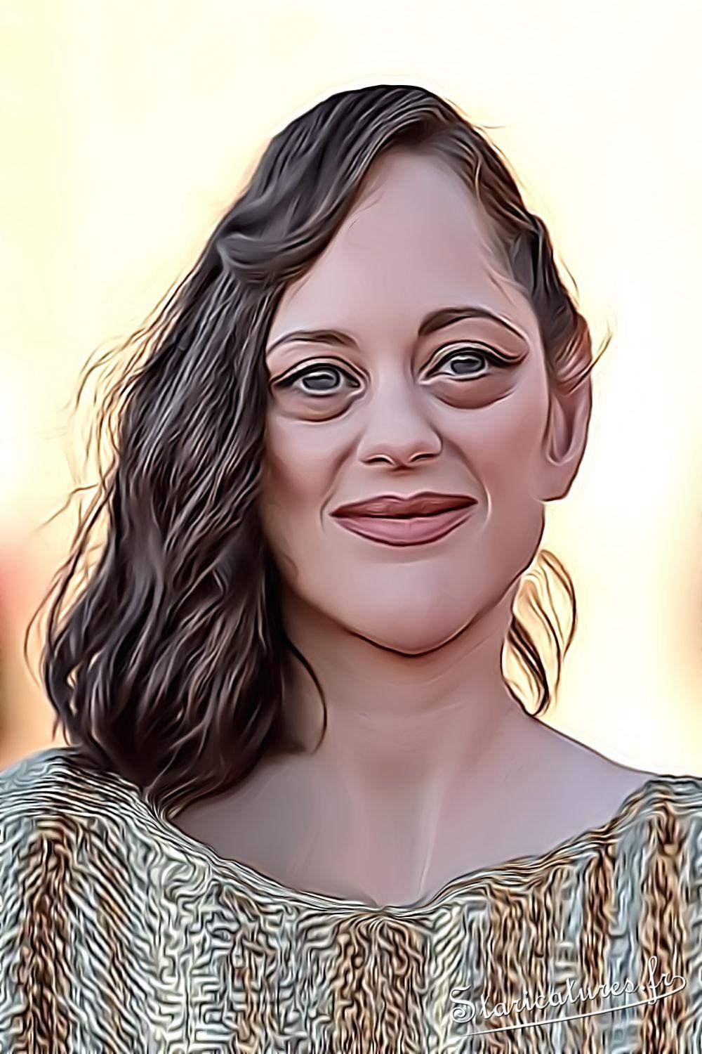 Caricature de Marion Cotillard