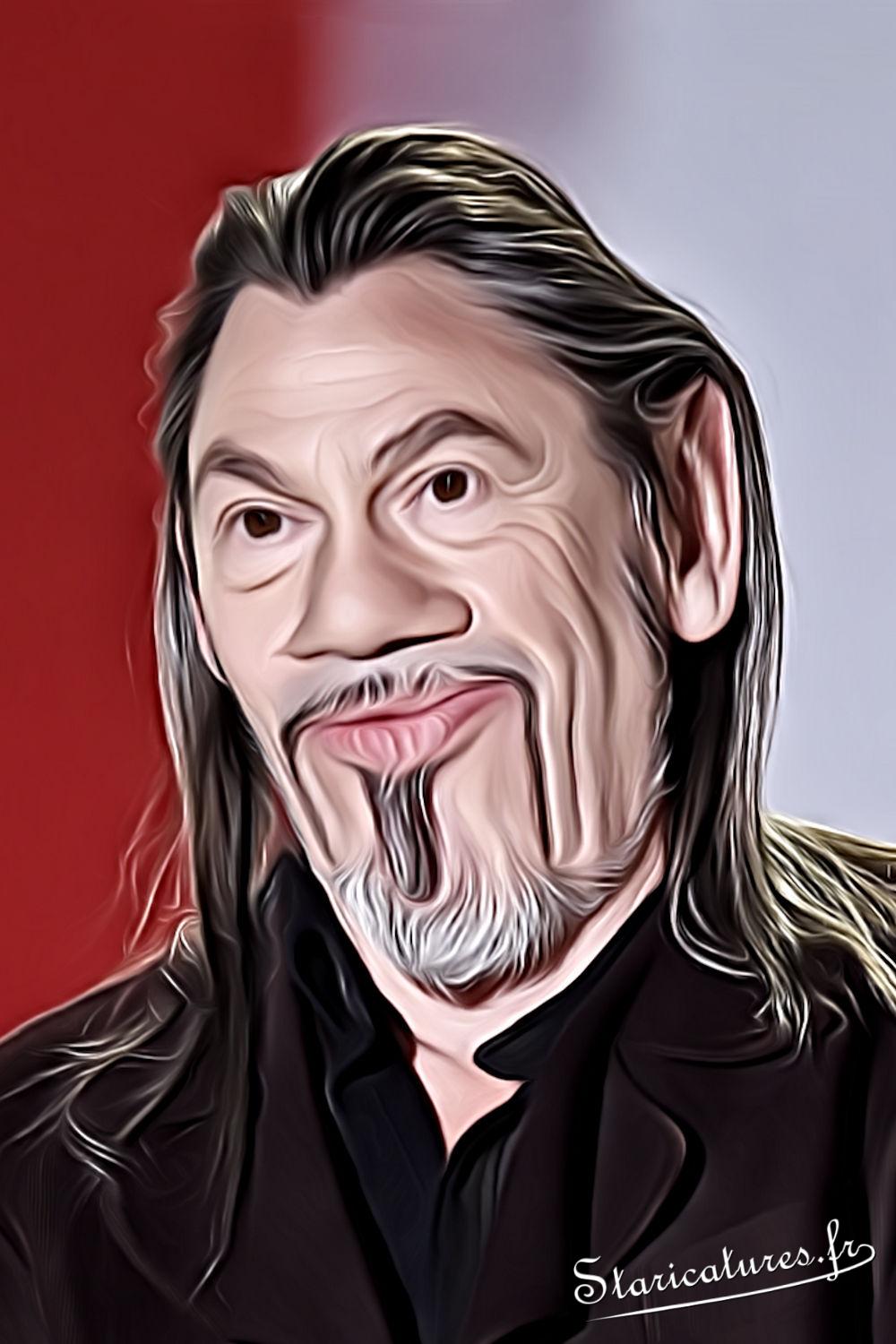 Caricature de Florent Pagny