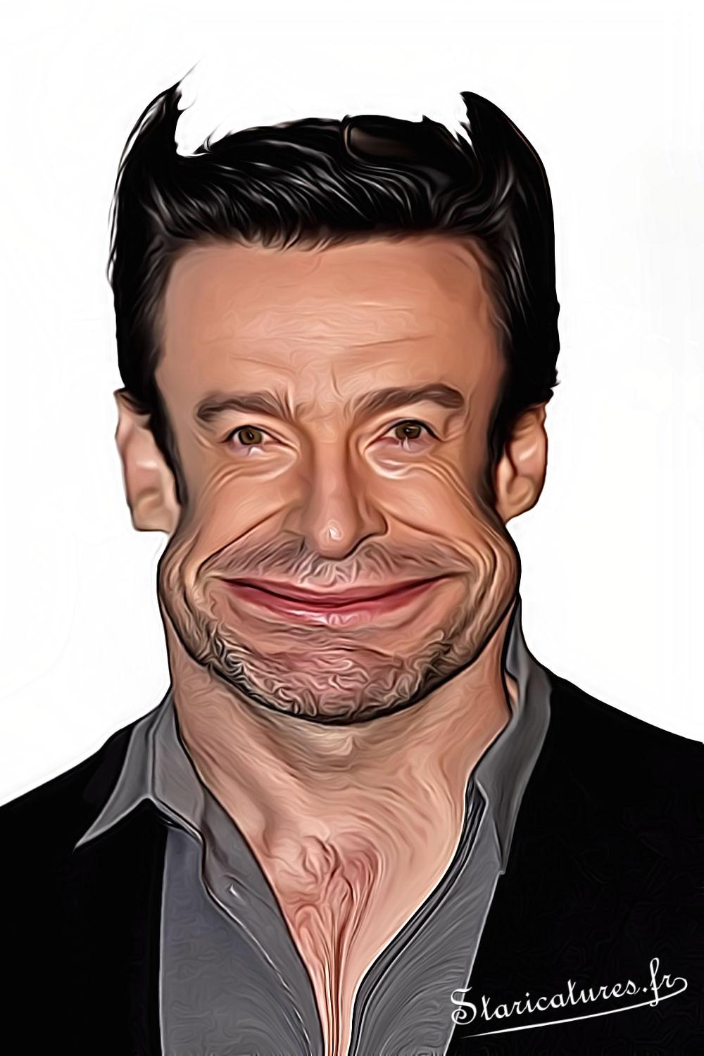 Caricature de Hugh Jackman