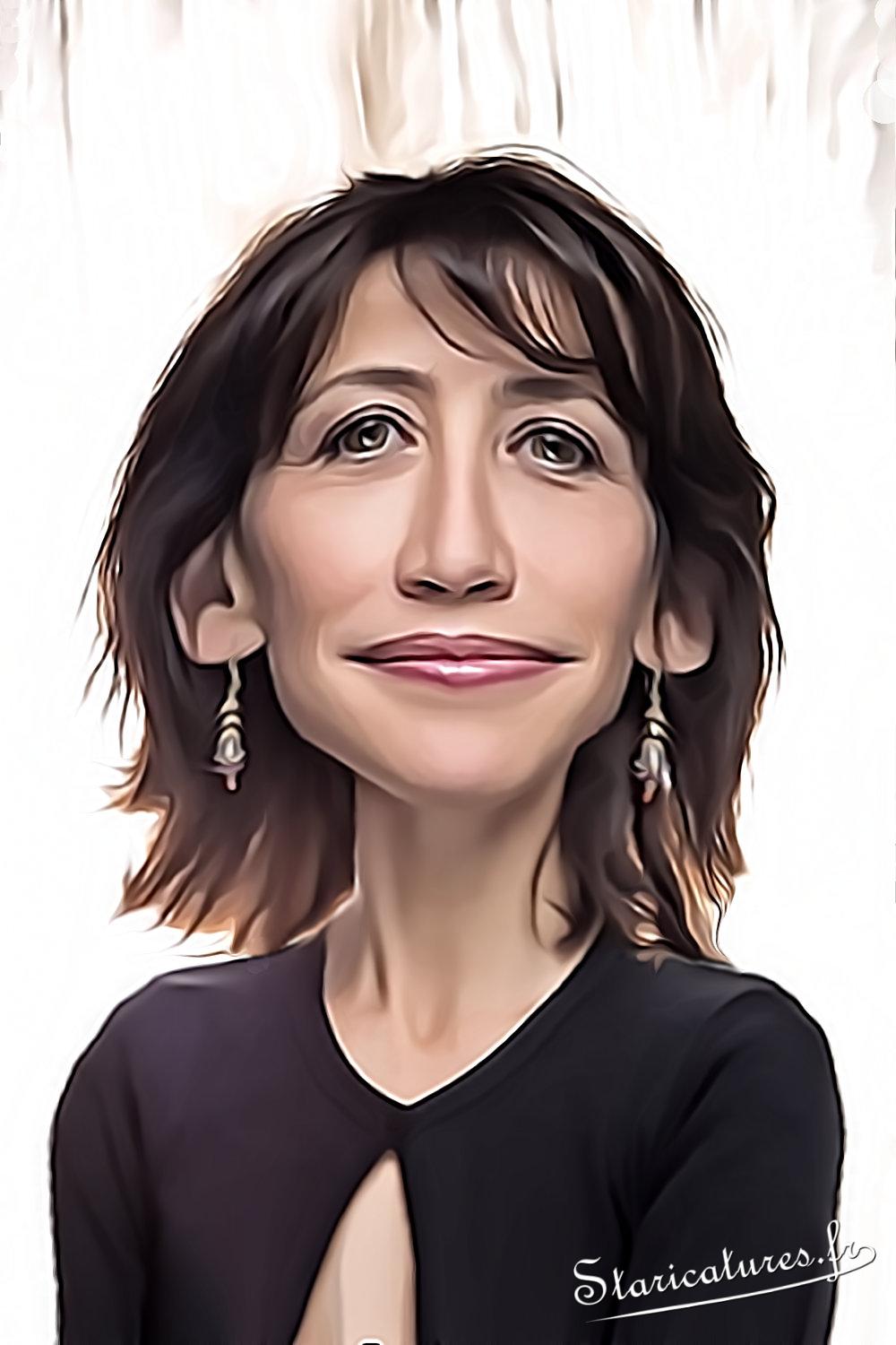 Caricature de Sophie Marceau