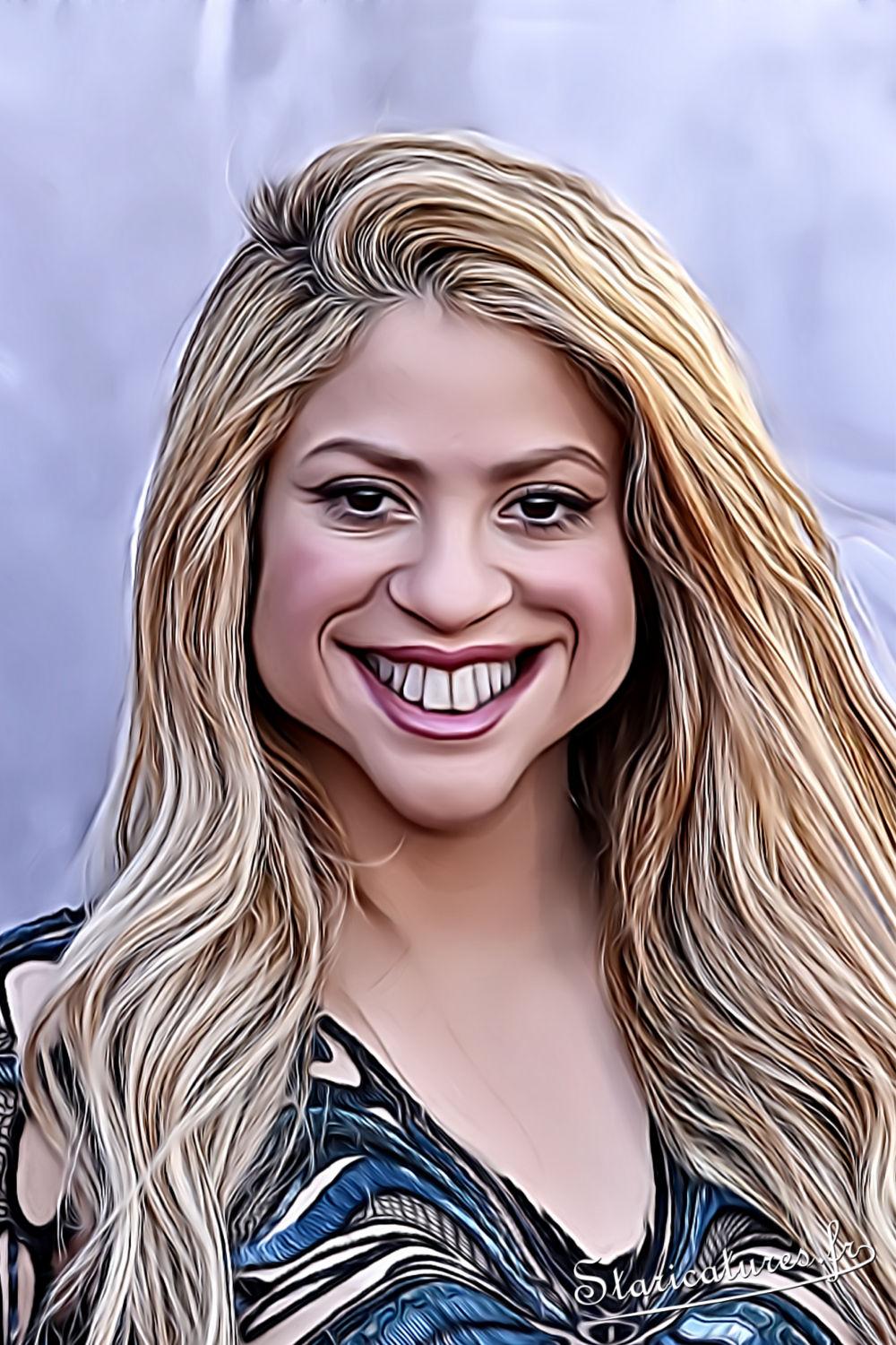 Caricature de  Shakira