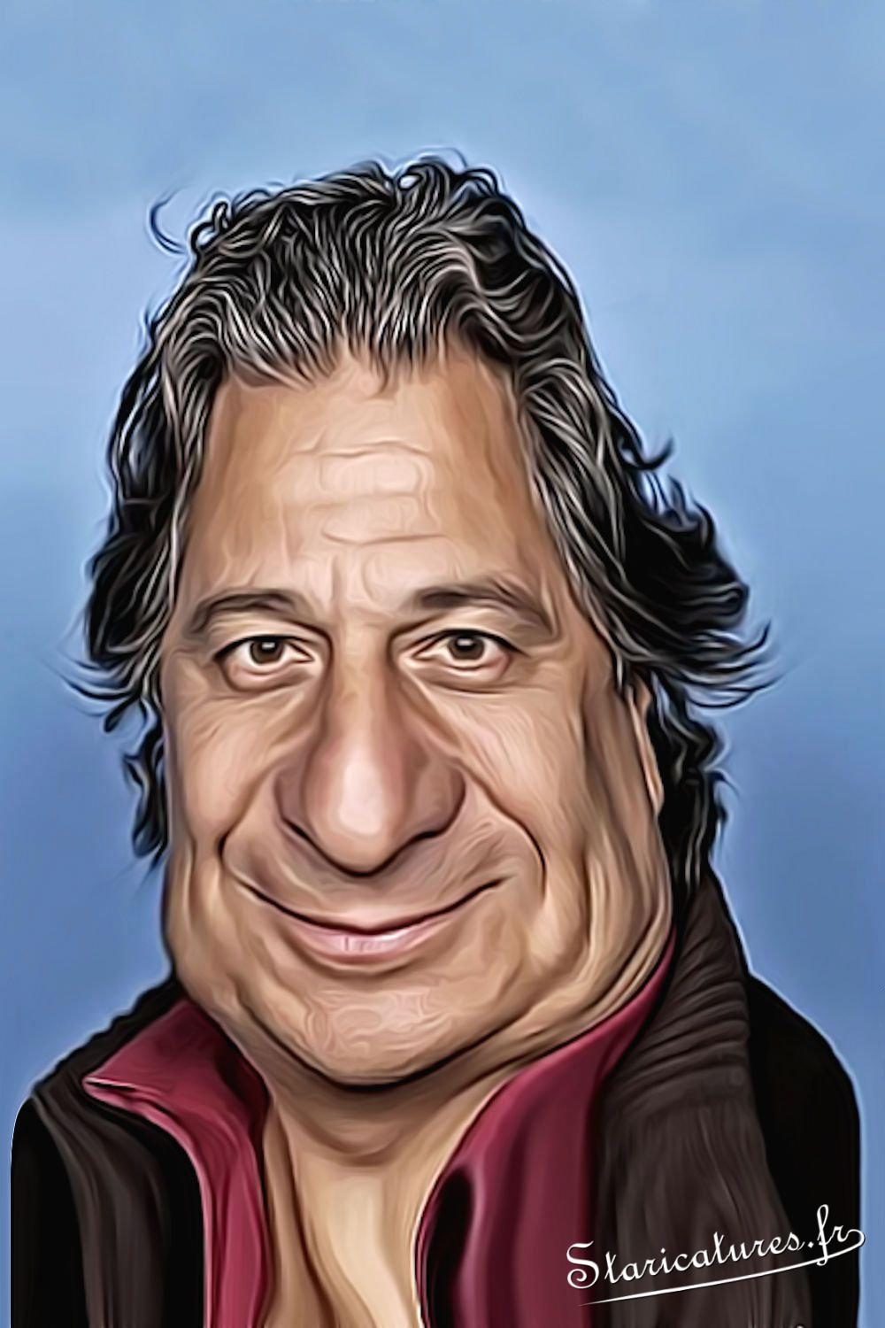 Caricature de Christian Clavier