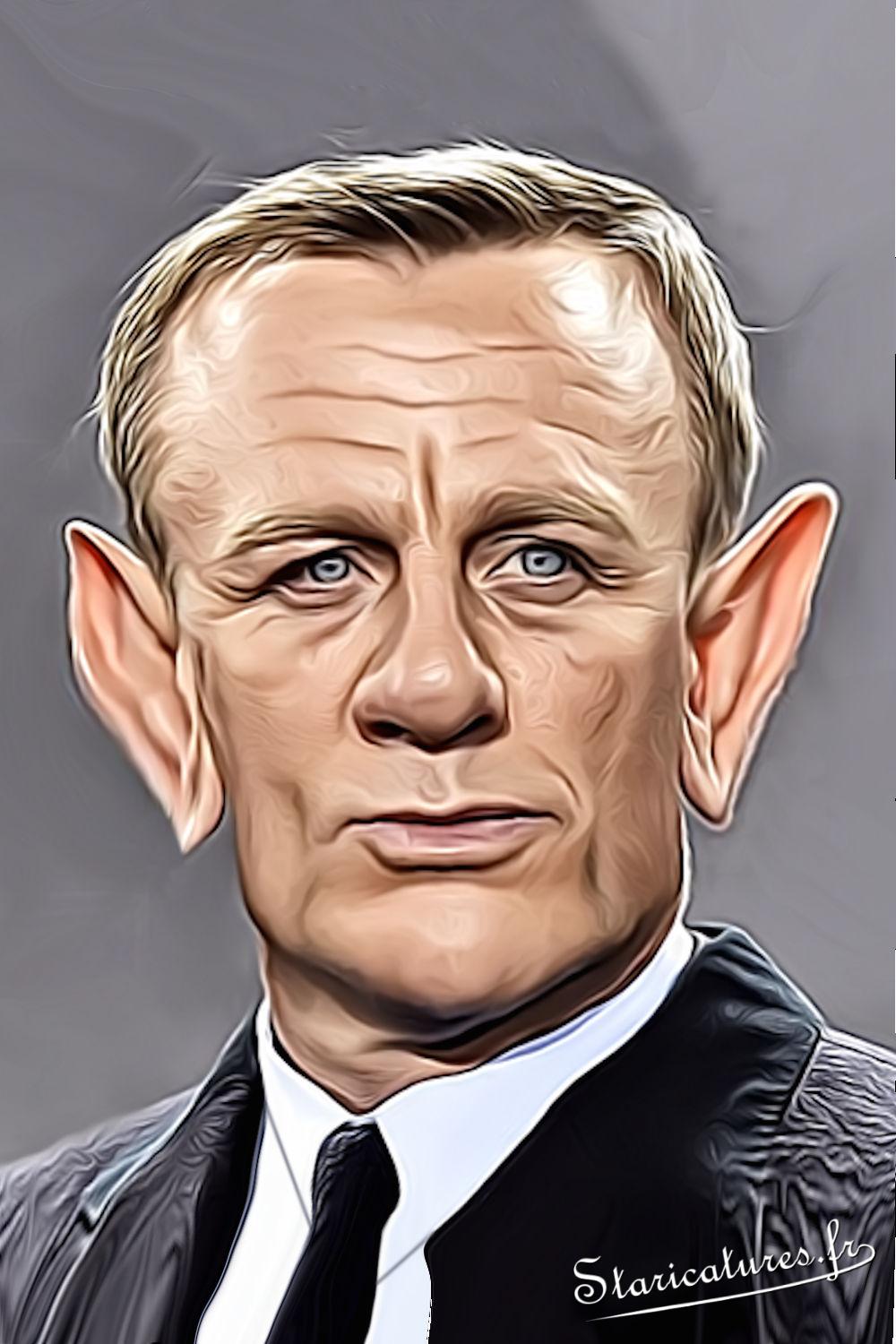 Caricature de Daniel Craig