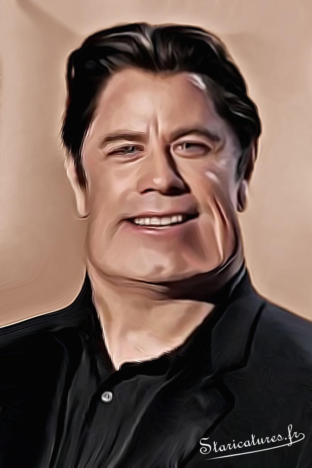 Caricature de John Travolta