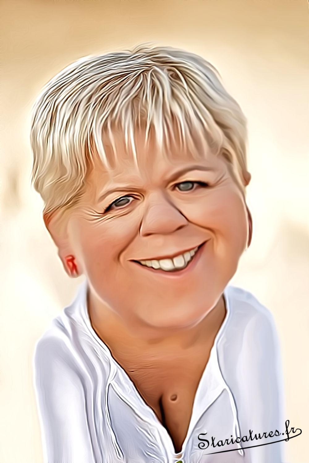 Caricature de Mimie Mathie