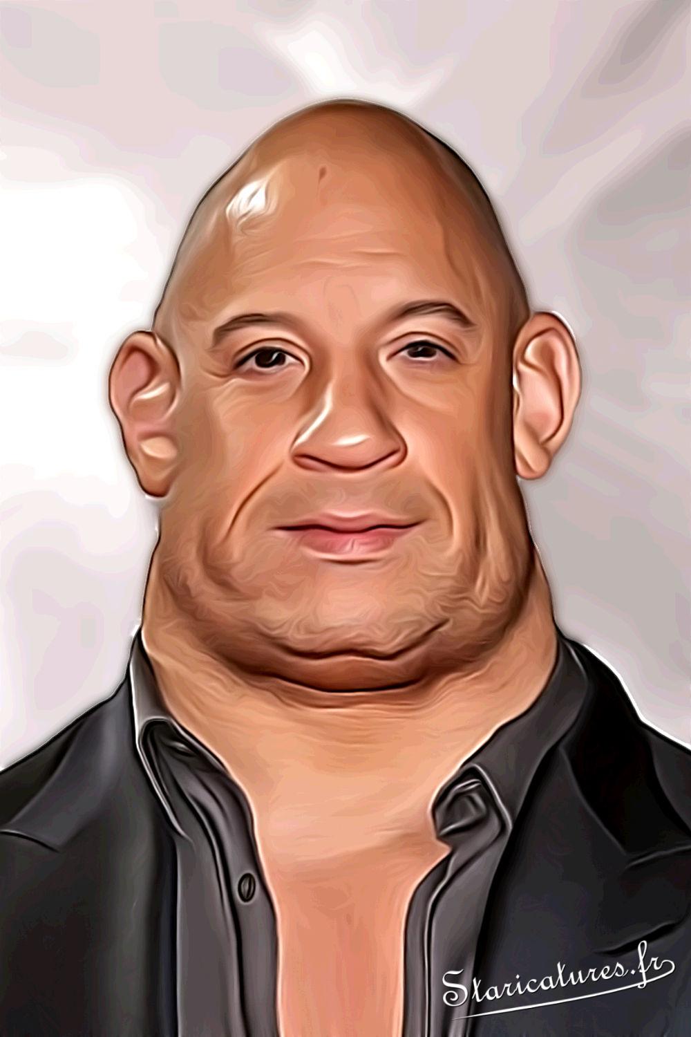 Caricature de Vin Diesel