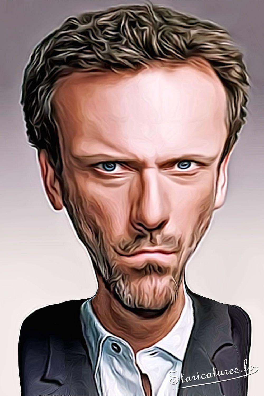 Caricature de Hugh Laurie