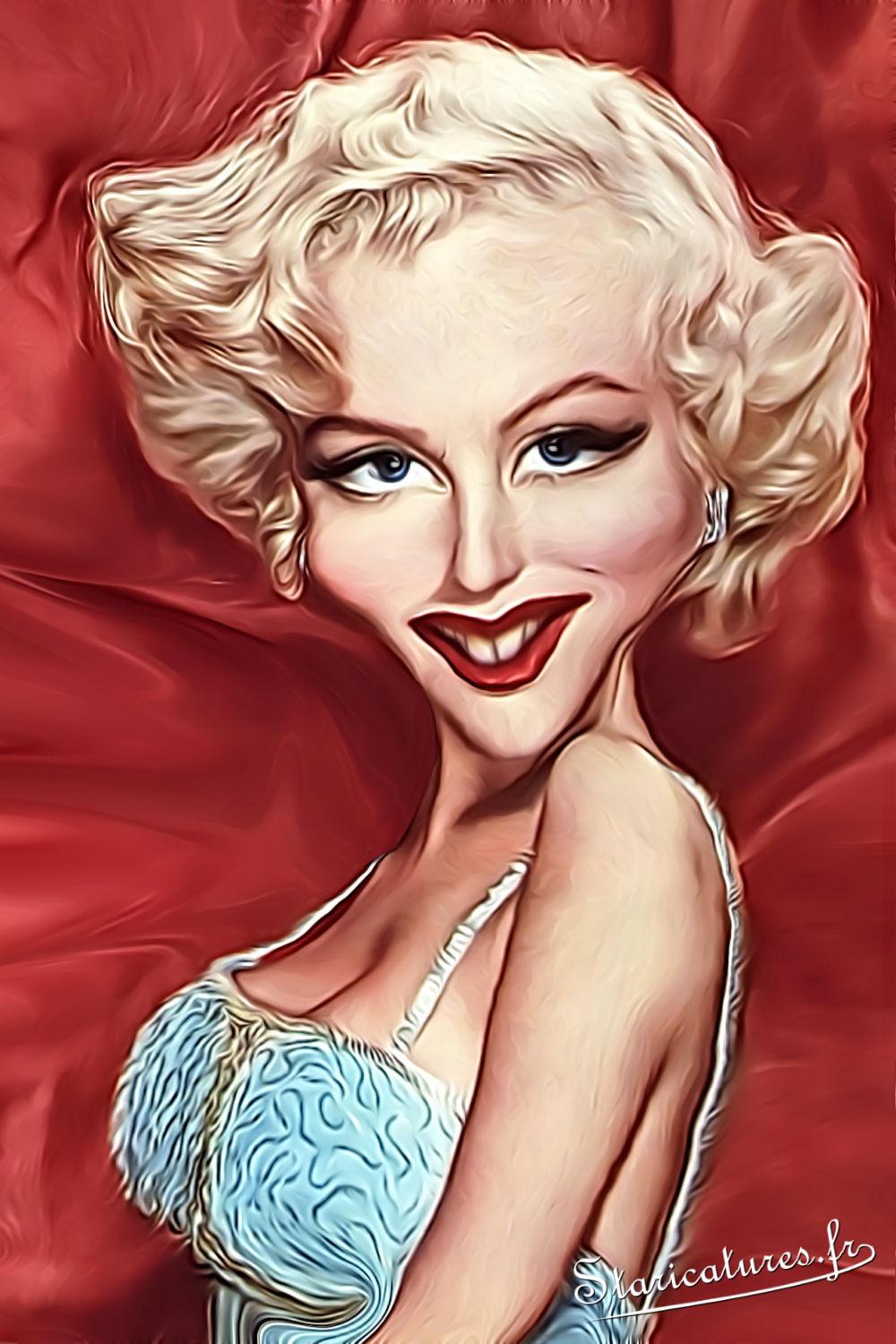 Caricature de Marilyn Monroe