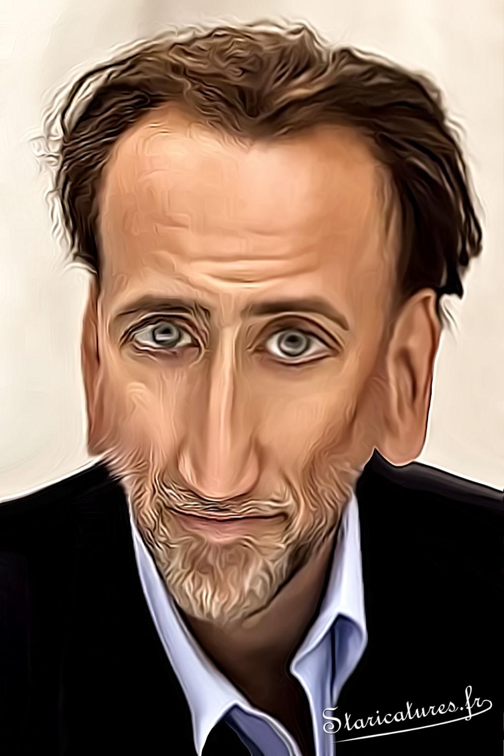 Caricature de Nicolas Cage